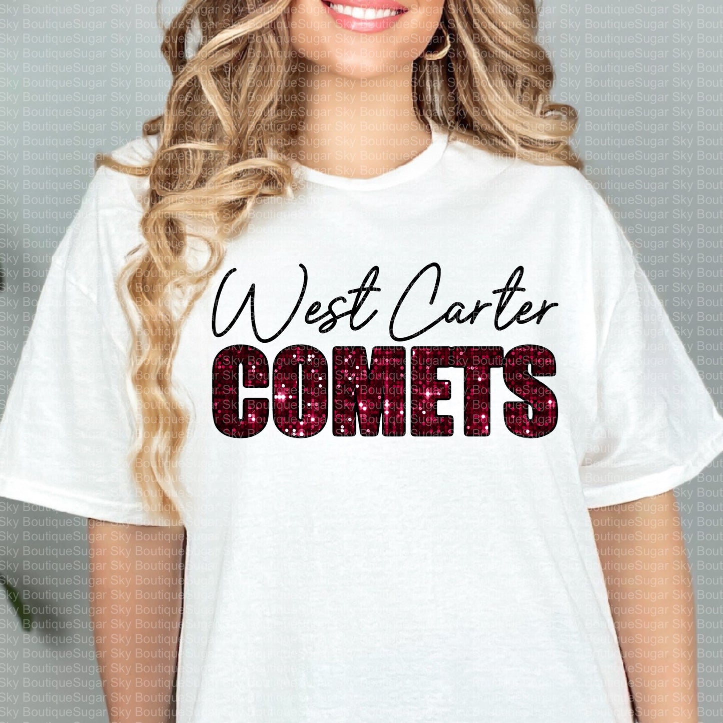 West Carter Comets ||faux sequins||