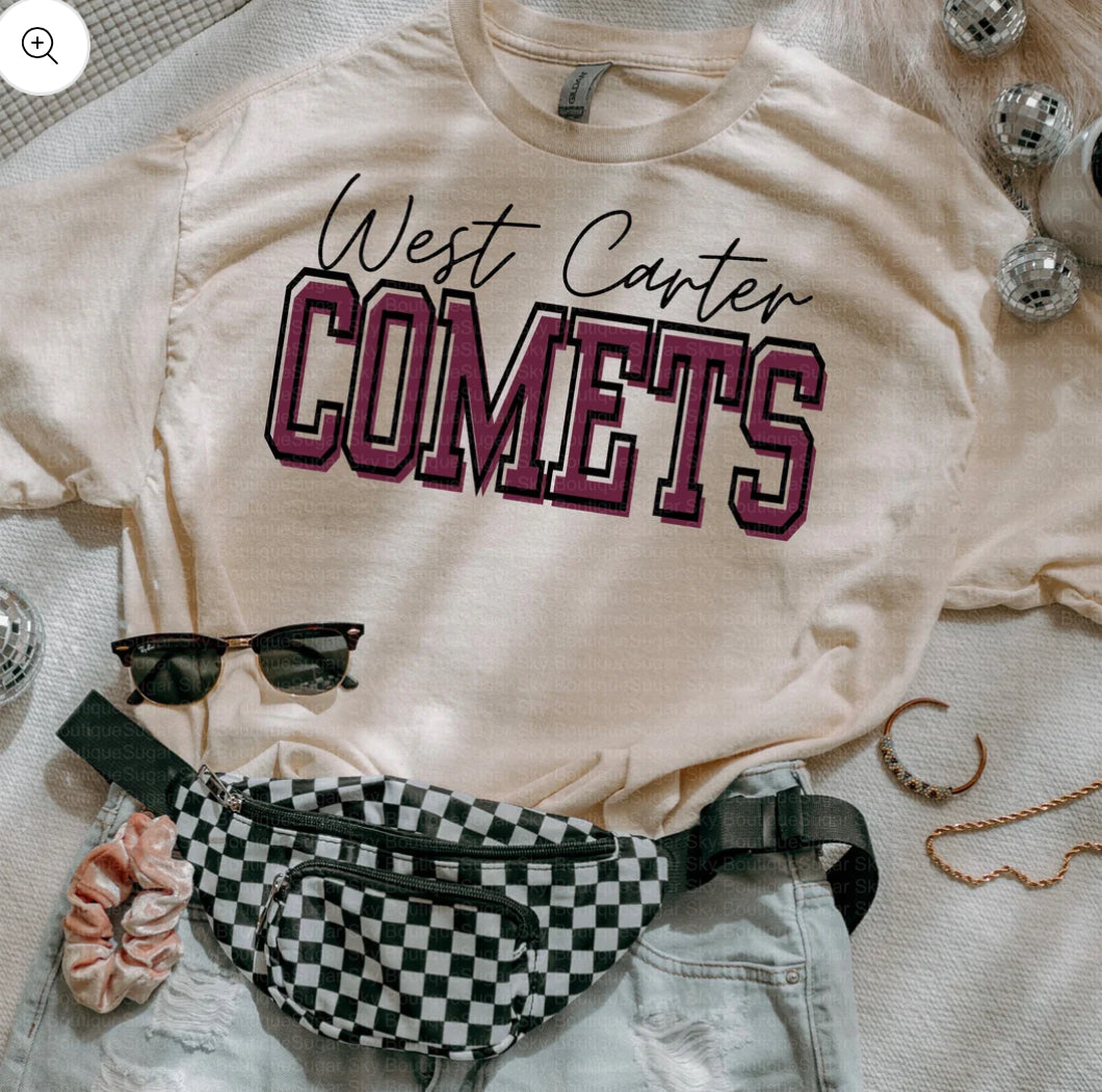 West Carter Comets ||cursive||