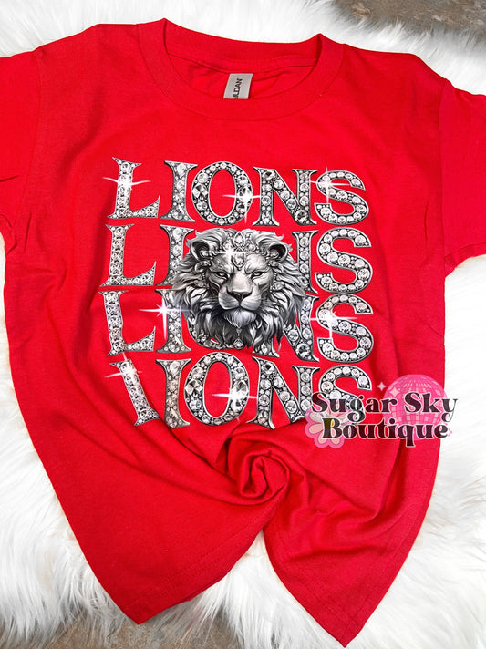 Lions ||faux rhinestones||